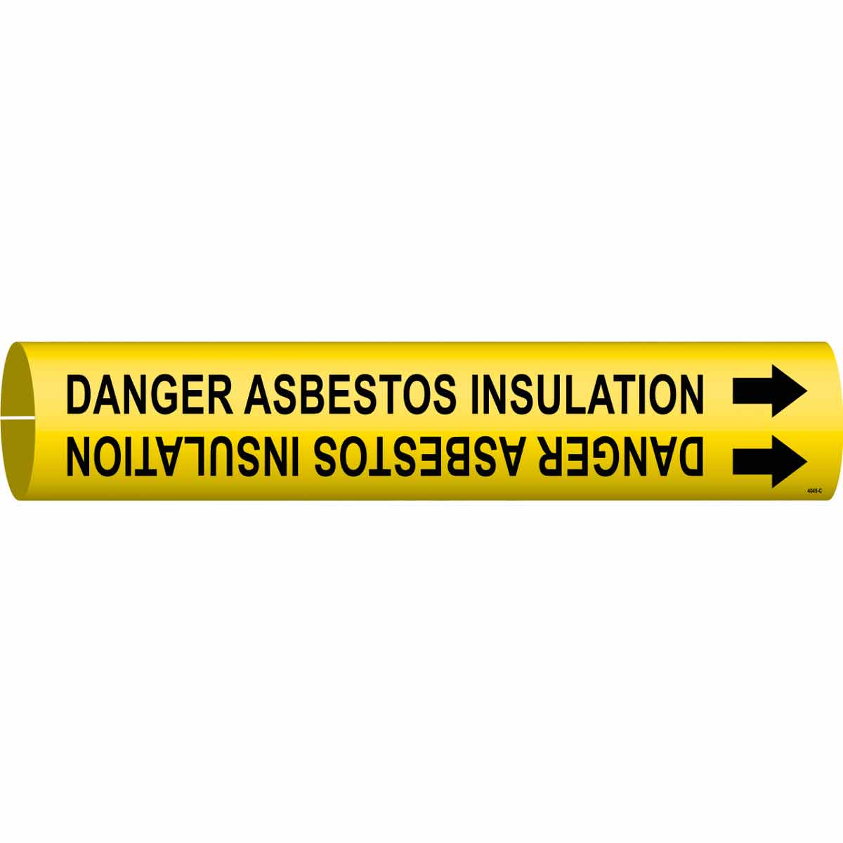 4045-C B915/C BLK/YEL DNGR ASBESTOS INSULATION