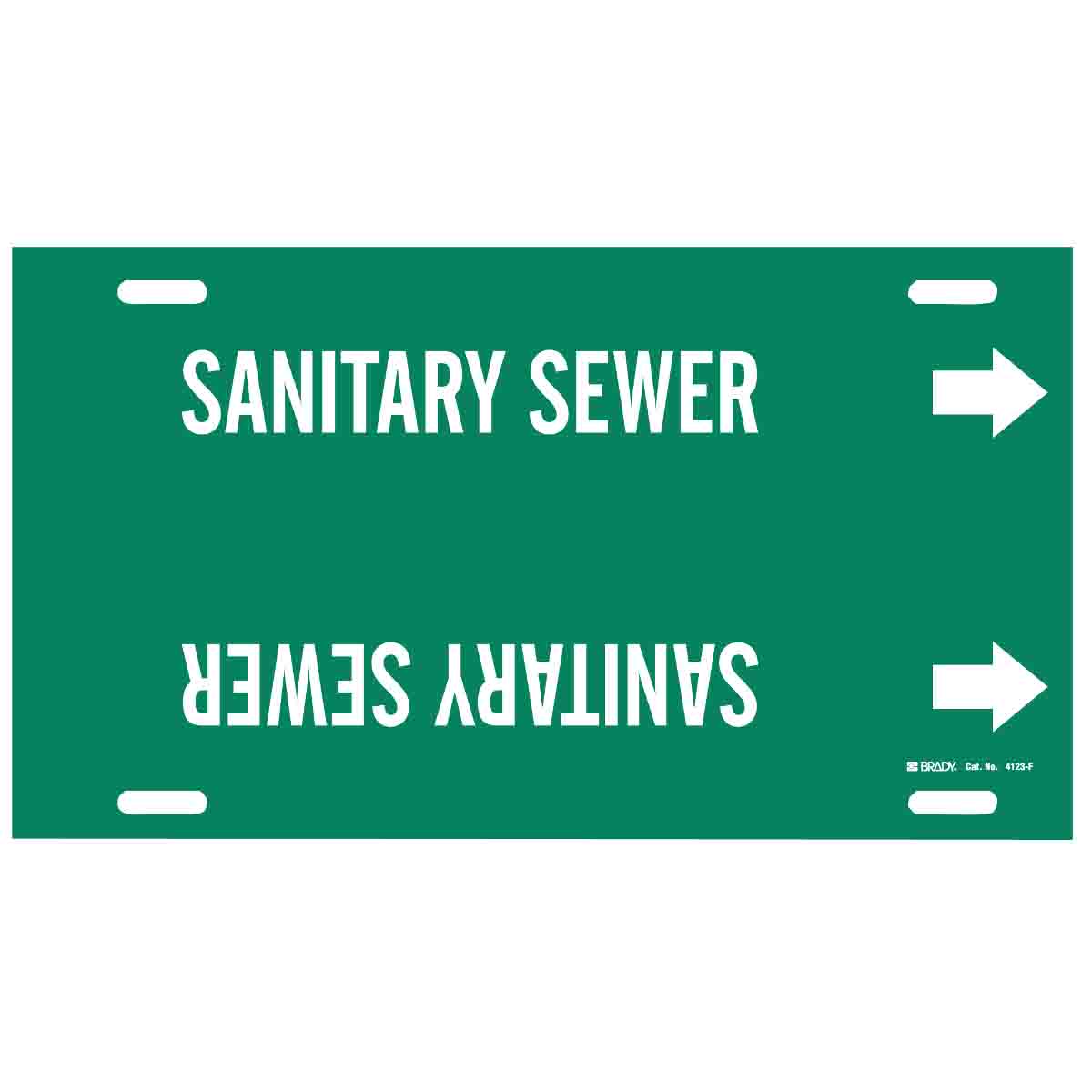 4123-F 4123-F SANITARY SEWER/GRN/STY F