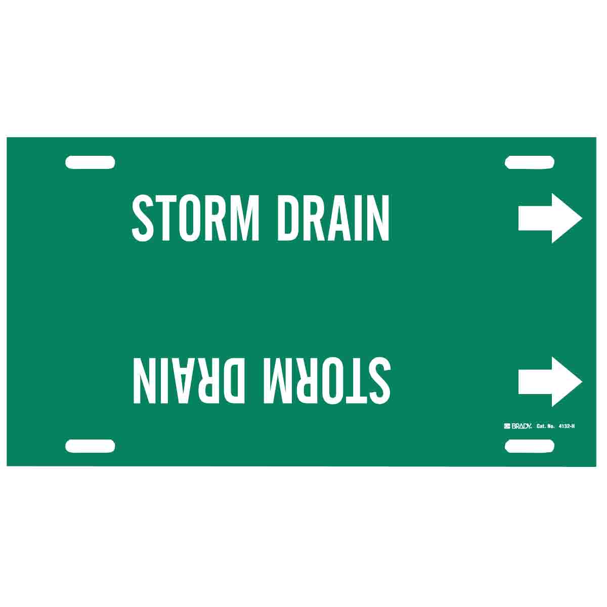 4132-H B915 STYLE H WHT/GRN STORM DRAIN