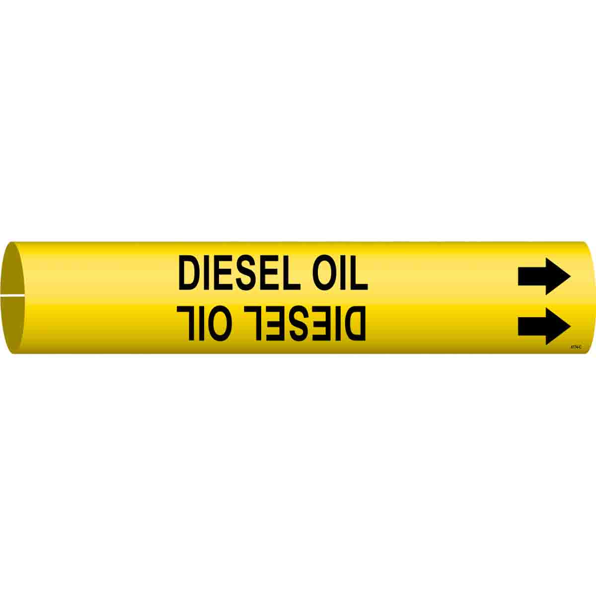 4174-C B915 PIPEMARKER SIZE C BLACK/YELLOW