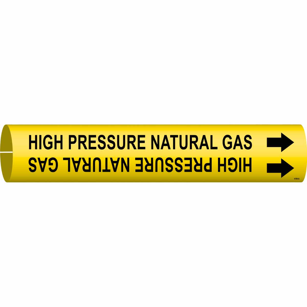 4194-A B915 PIPEMARKER SIZE A BLACK/YELLOW