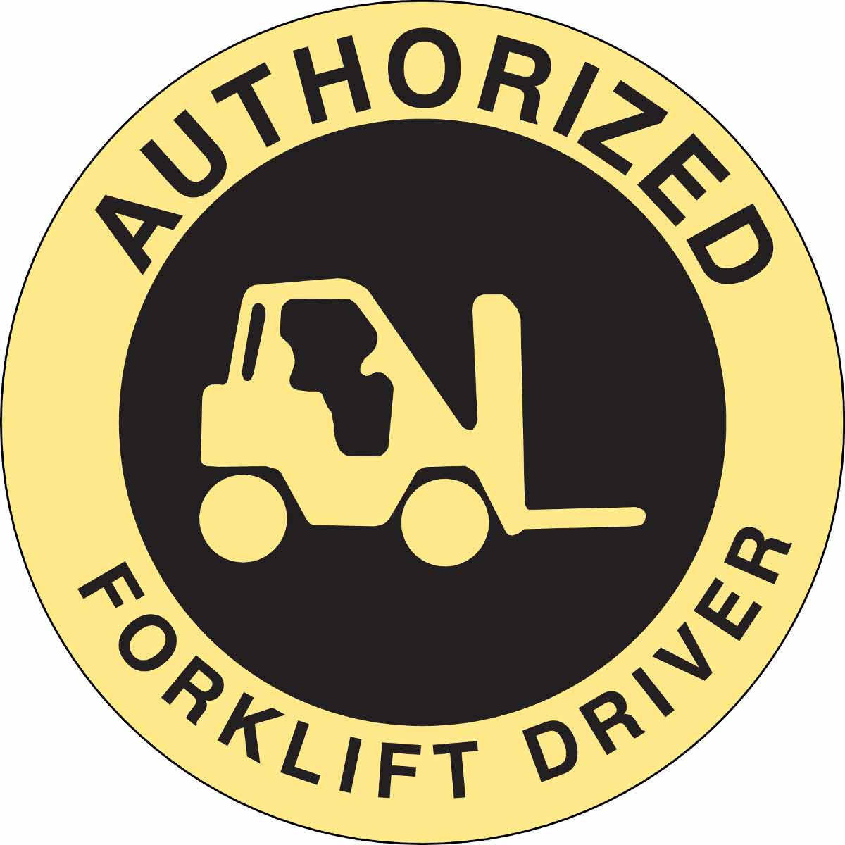 Brady Part 42229 Authorized Forklift Driver Hard Hat Labels Bradyid Com