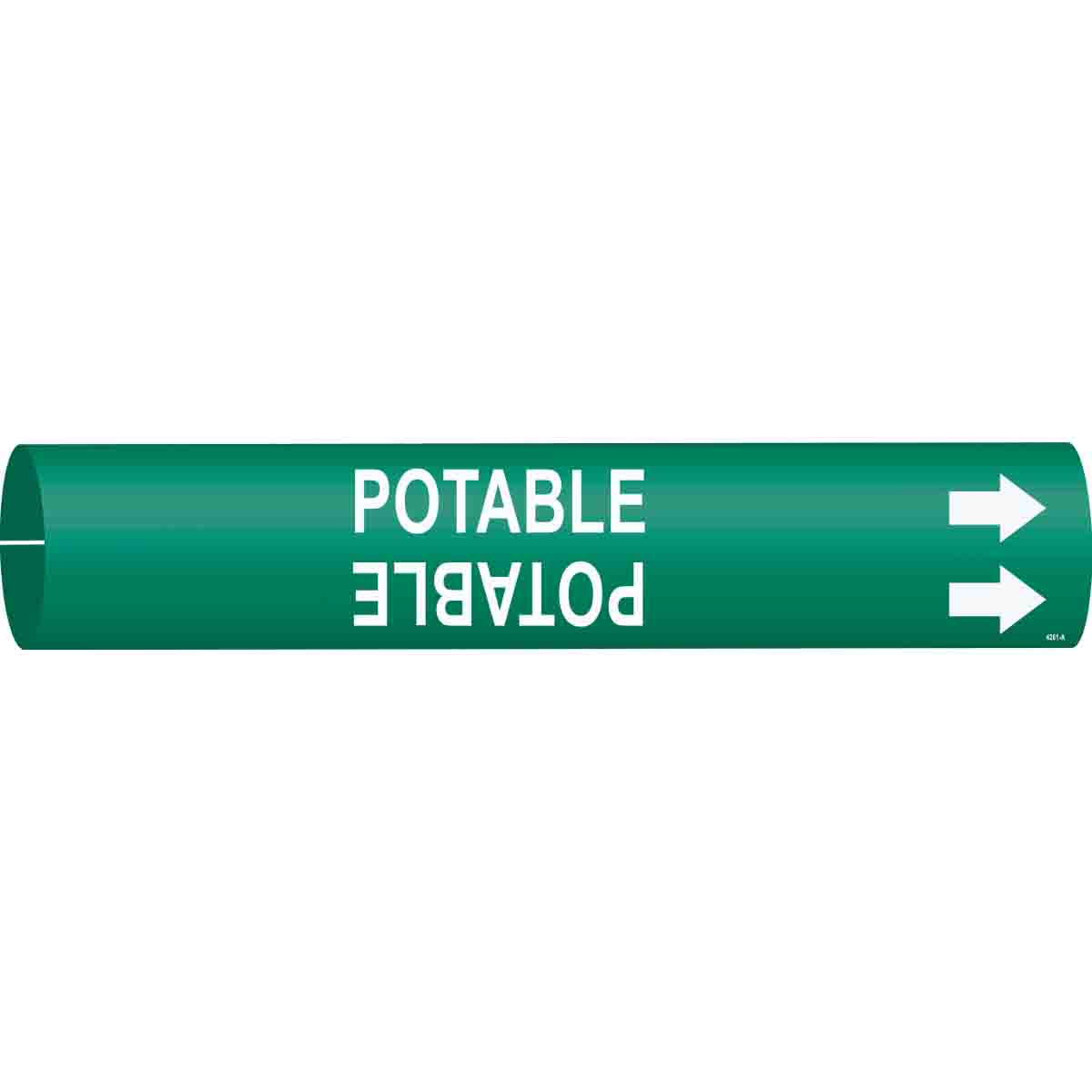4261-A B915 SIZE A WHT/GRN POTABLE