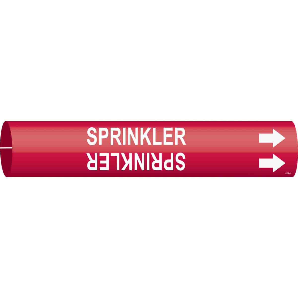 4277-A B915 PIPEMARKER SIZE A WHITE/RED