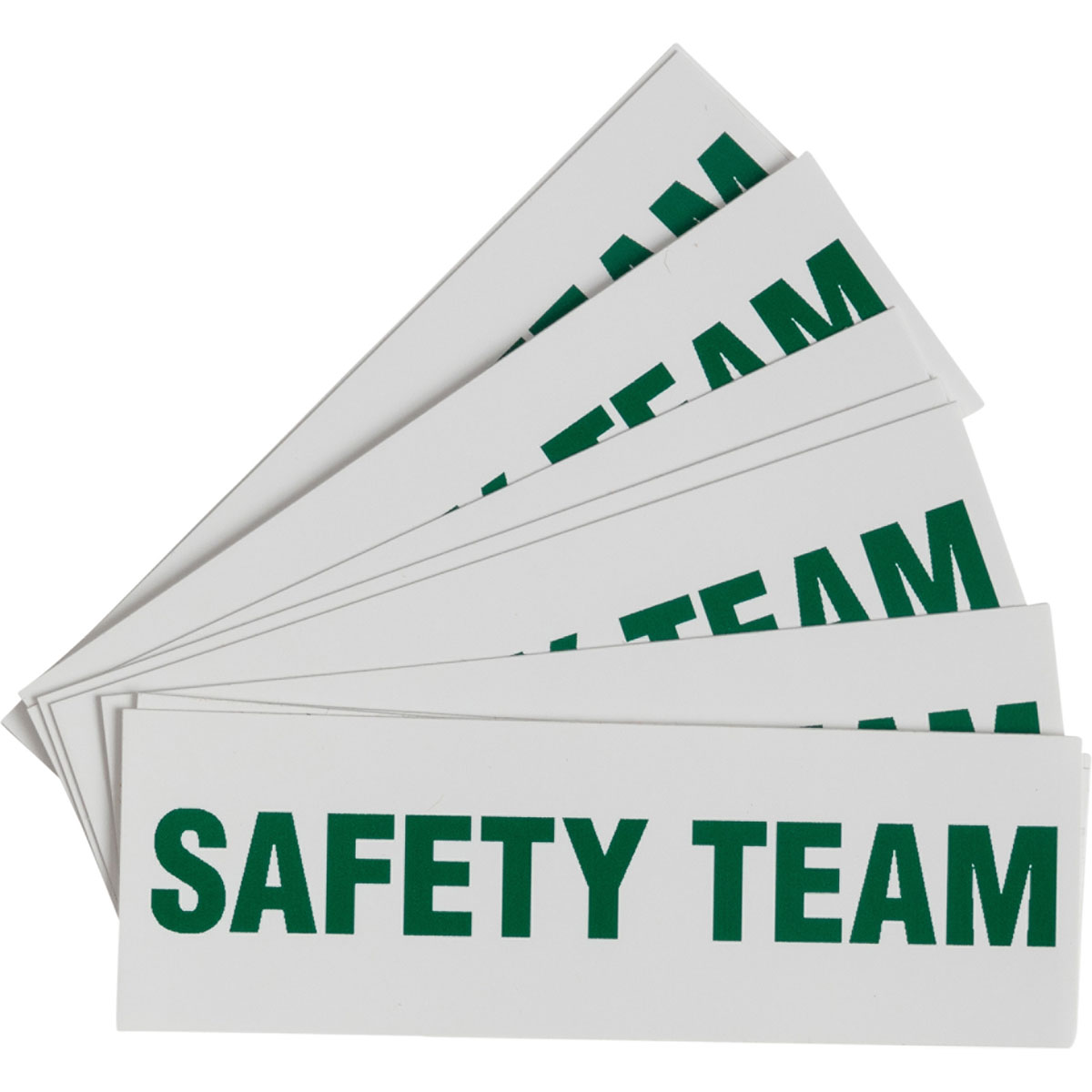 43105 B946 HARD HAT EMBLEM 1"X3" GREEN/WHITE