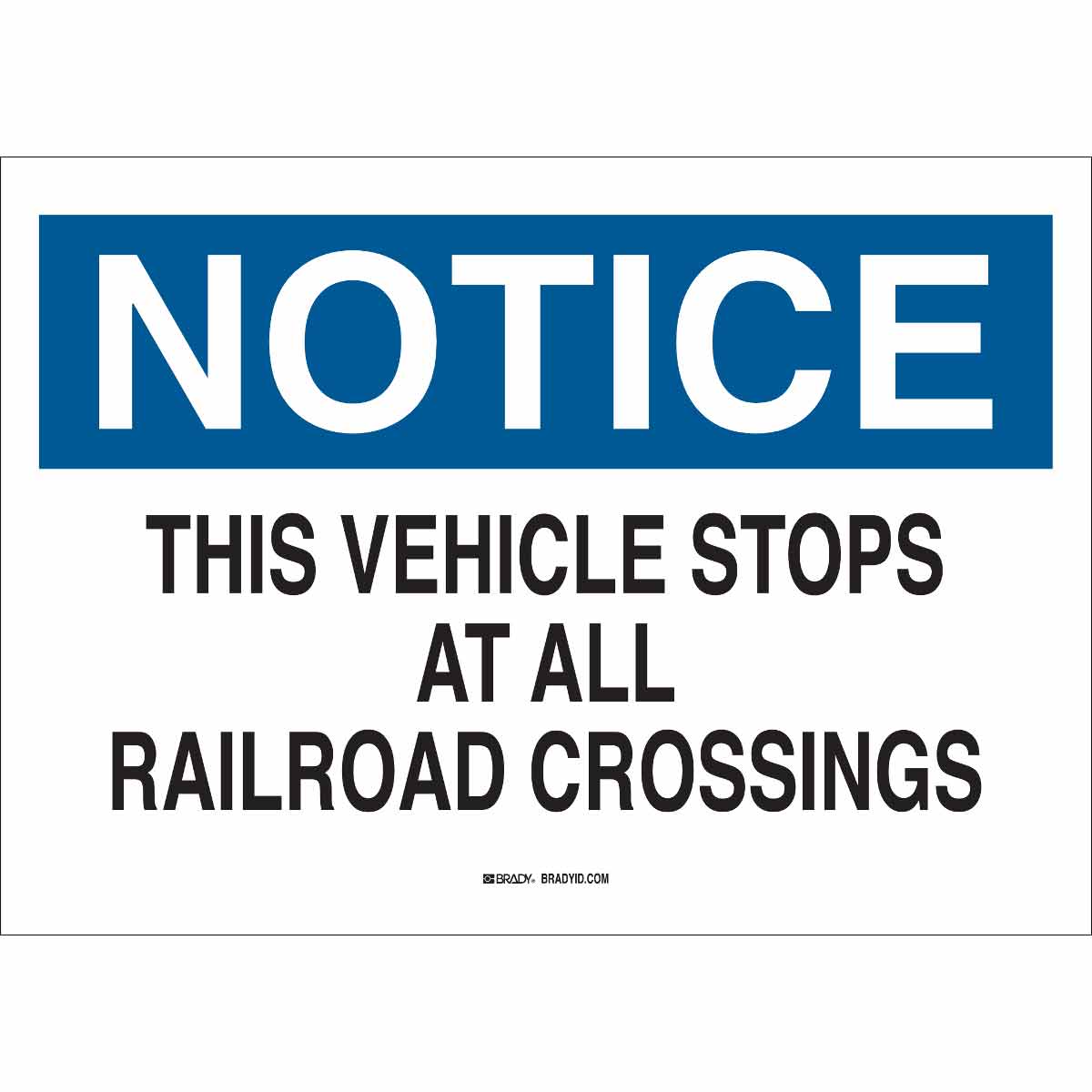89155 B302-7X10-WK-O-NOT-THIS VEHICLE STOPS A