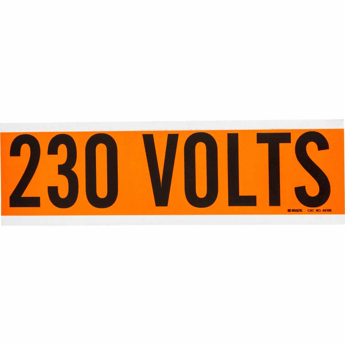 230 Volts Conduit and Voltage Labels | BradyID.com