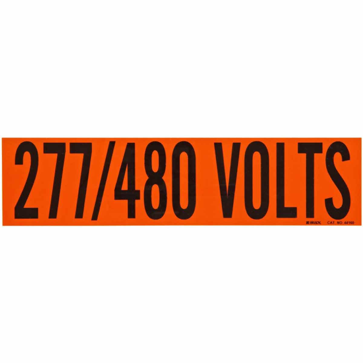 277 480 Volts Conduit and Voltage Labels | BradyID.com