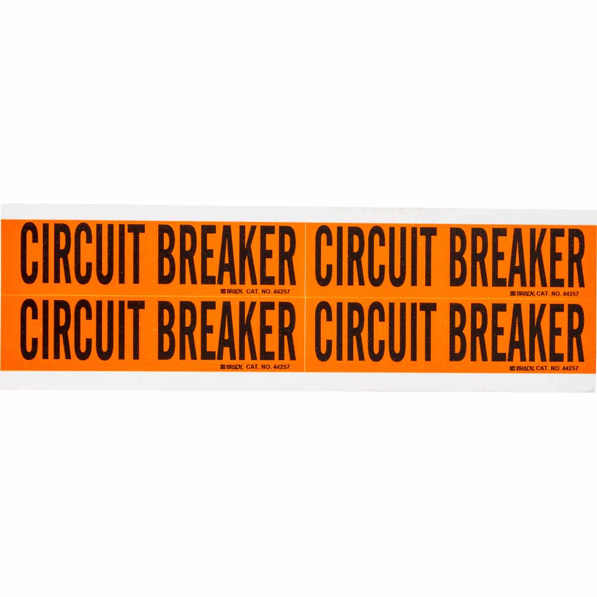 44257 Lbl STYLE B BK/OR CIRCUIT BREAKER 4/CD