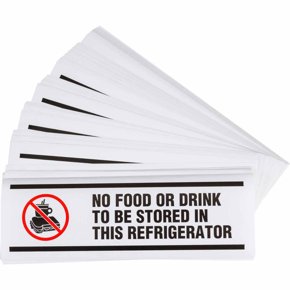 45233 PRINZING HAZ-WARNING NO FOOD/DRNK 100/PK
