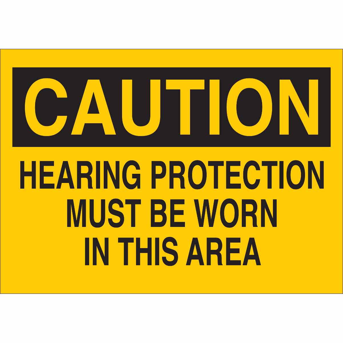 84785 B302-10X14-YK-O-CAU-HEARING PROTECTION