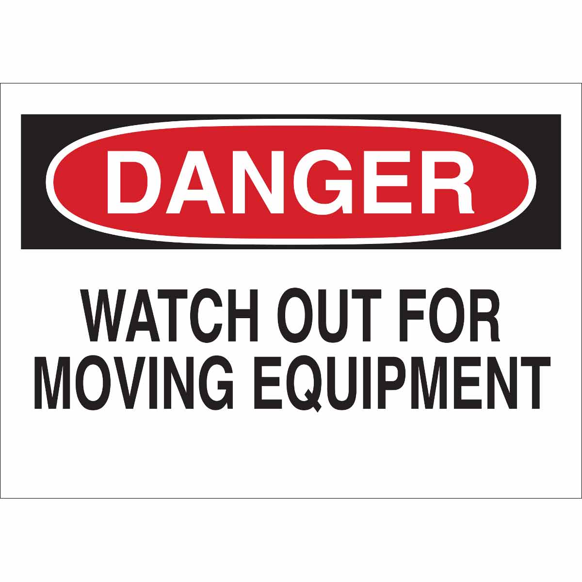 75928 B120,14X20,RED,BLK/WHT,WATCH OUT FOR