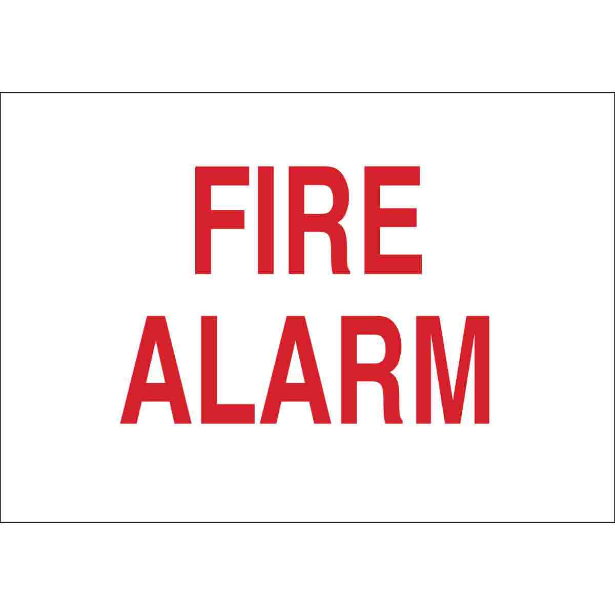 47273 B120,7X10,RED/WHT,FIRE ALARM