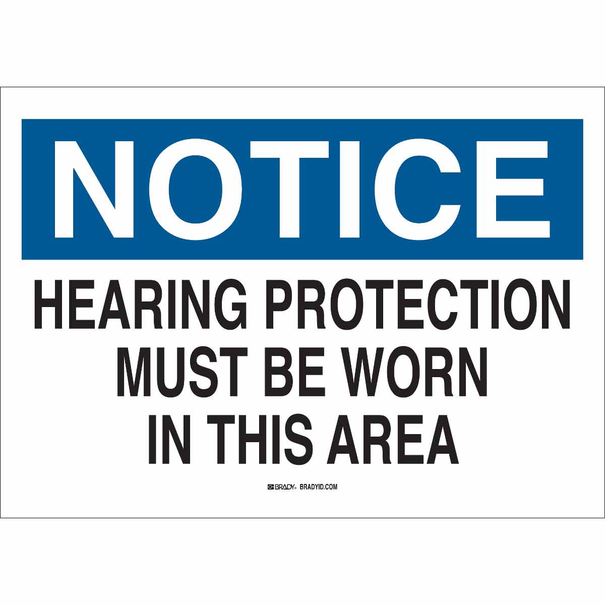 84815 EAR PROTECTION SIGN