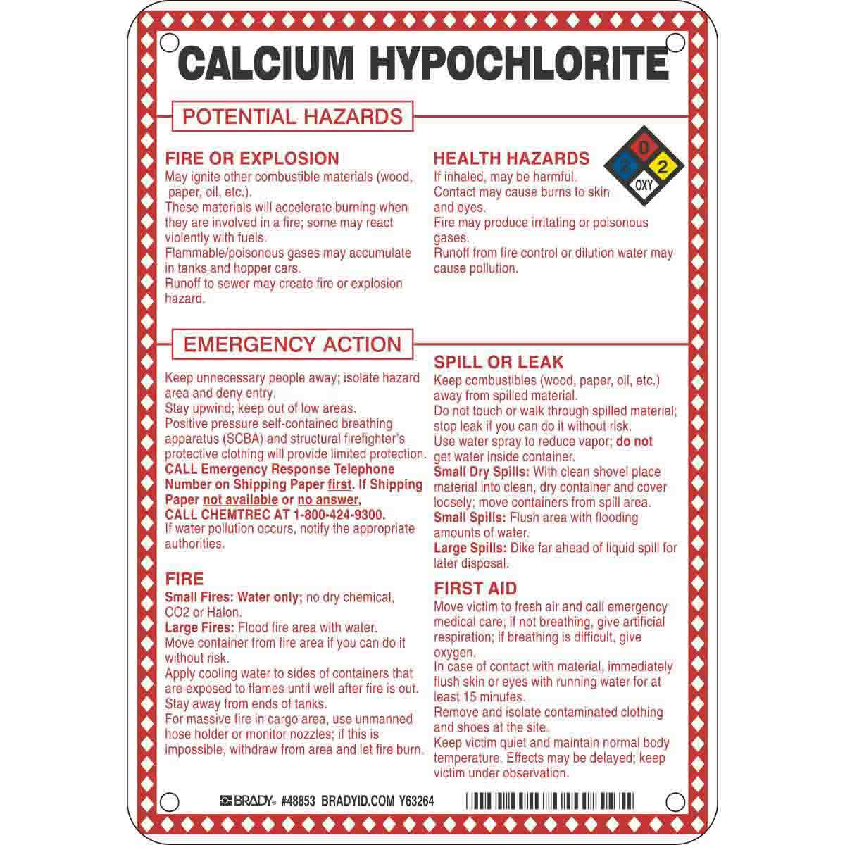 48853 B120,10X7,CALCIUM HYPOCHLORITE