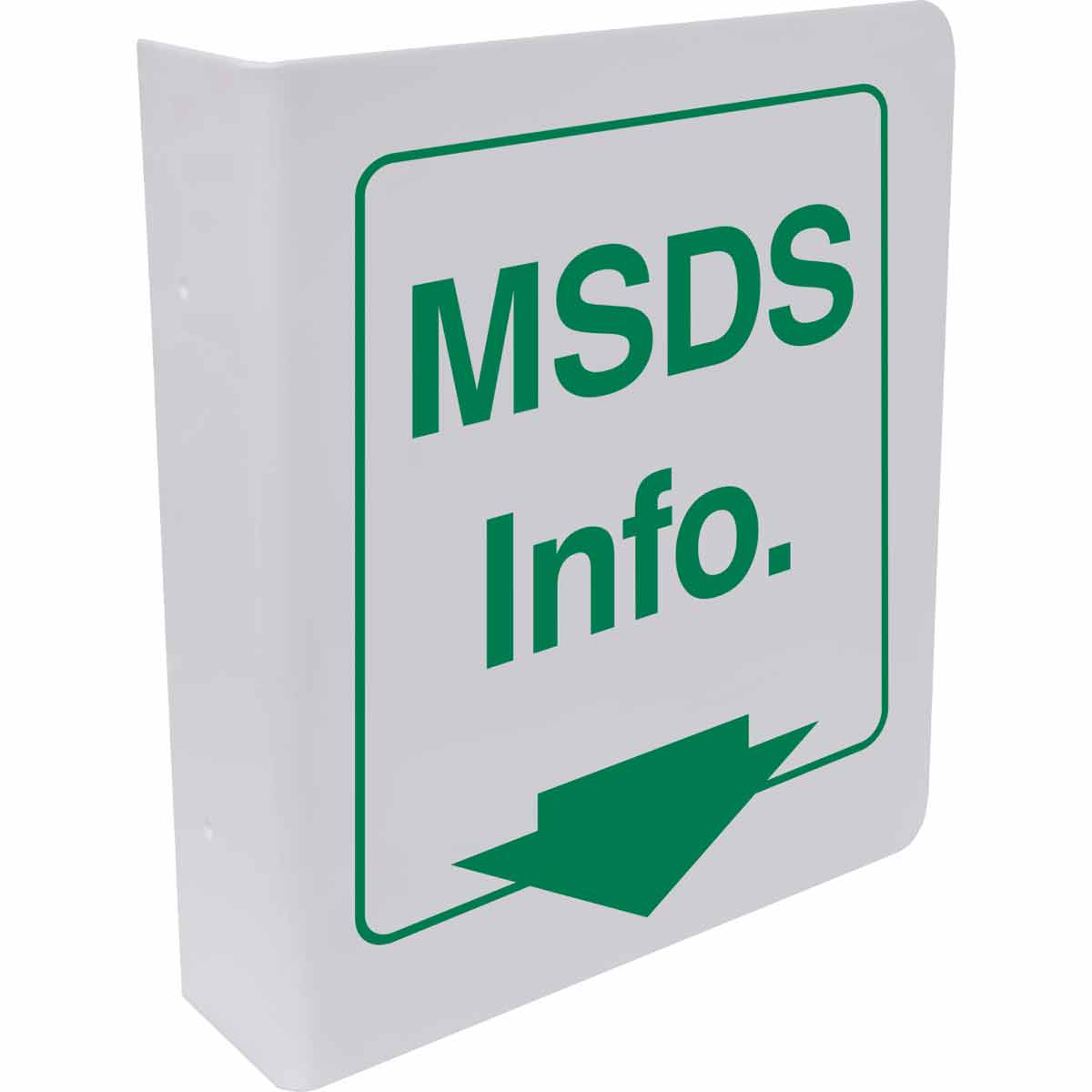 49042 B450, 12.5X18" HIGH VIS L-SIGN,MSDS INFO