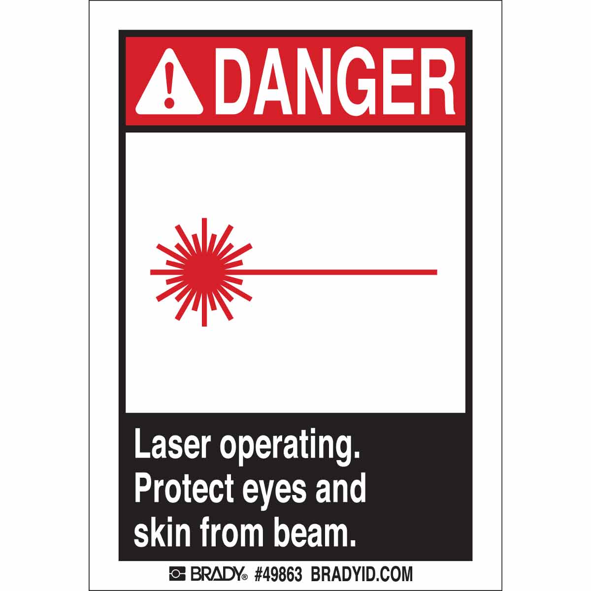 49863 B302-3.5X5-WG-O-5/PK-LASER OPERATING