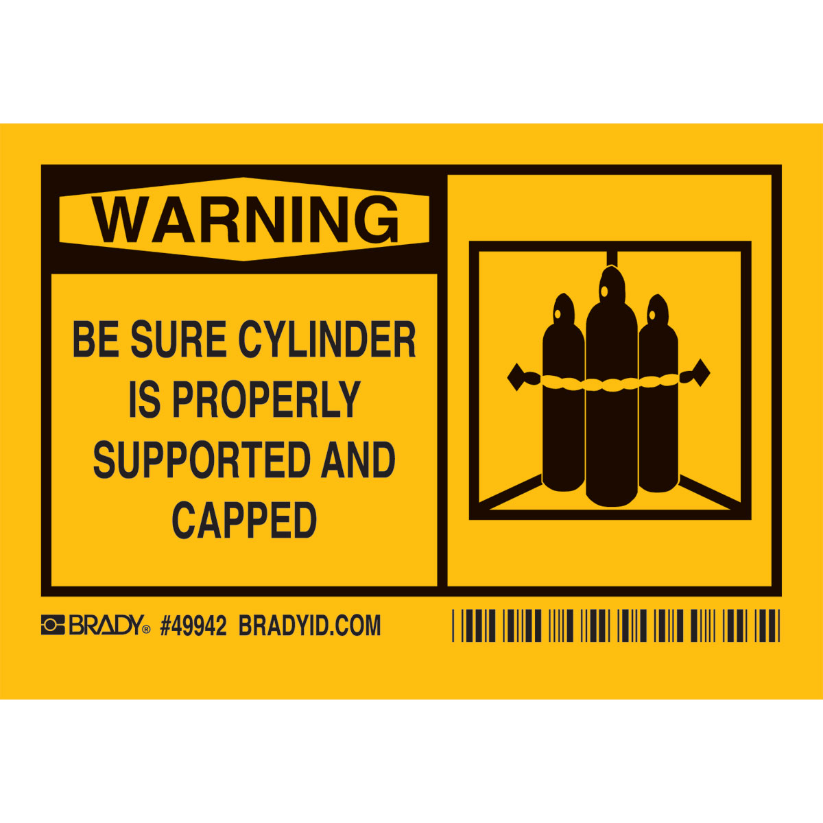 49942 BE SURE CYLINDER 5/PK