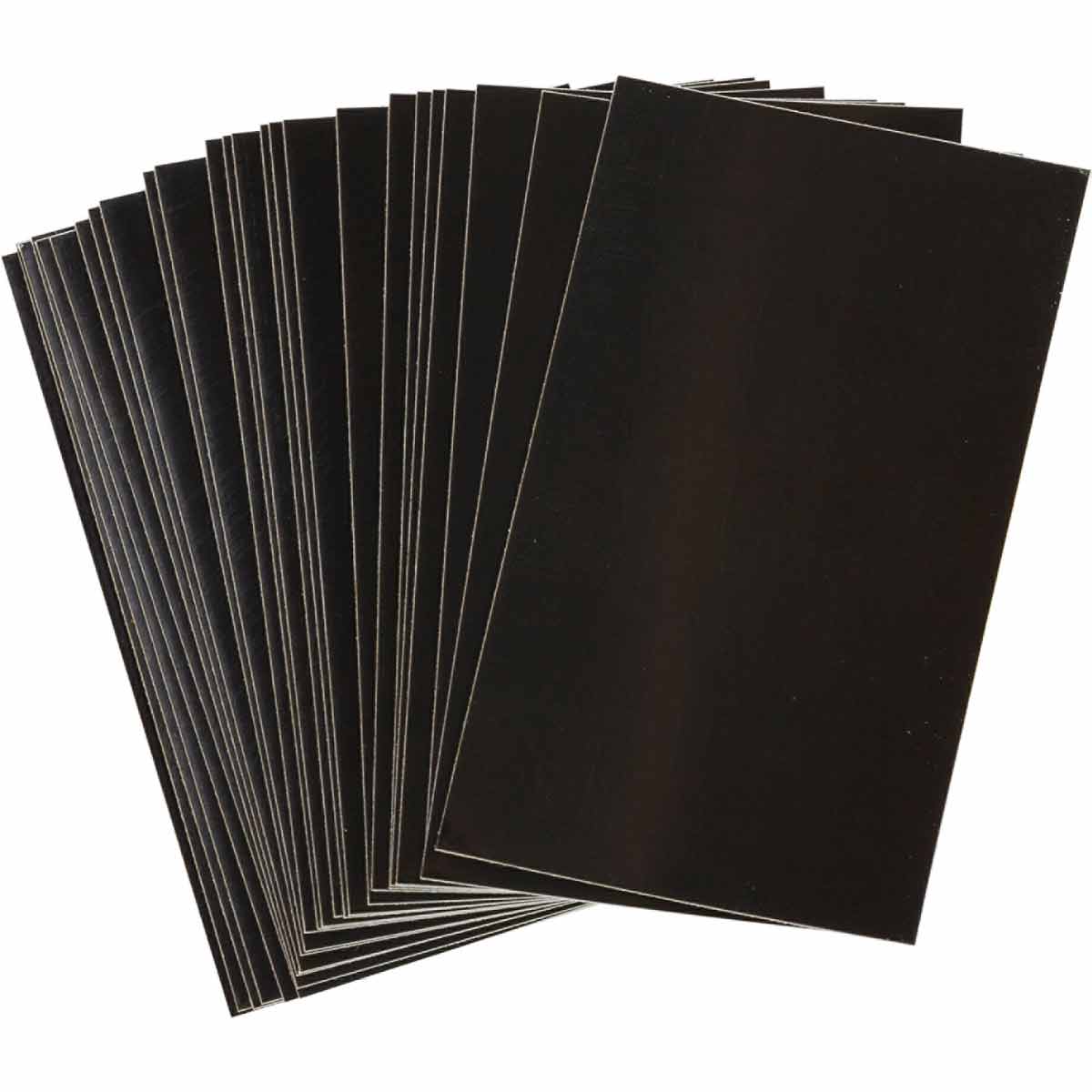 5000-BLANK 2.5" Reflective N&L Black (Blank) 25/PK