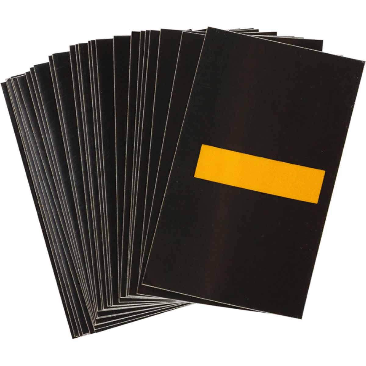 5000-DSH 2.5 in Reflective N&L YL on BK - 25/PK