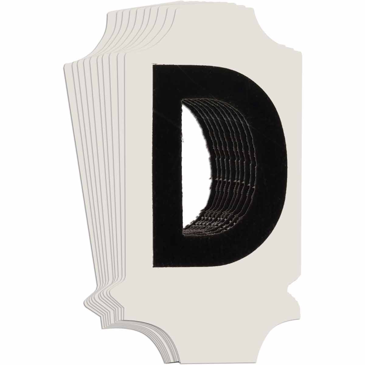 5010P-D QA 5010 Series B302 1" Lbl, D BK 10PK