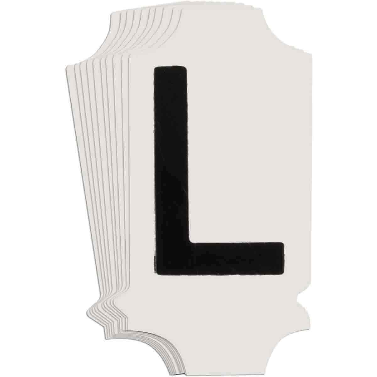 5010P-L QA 5010 Series B302 1" Lbl, L BK 10PK