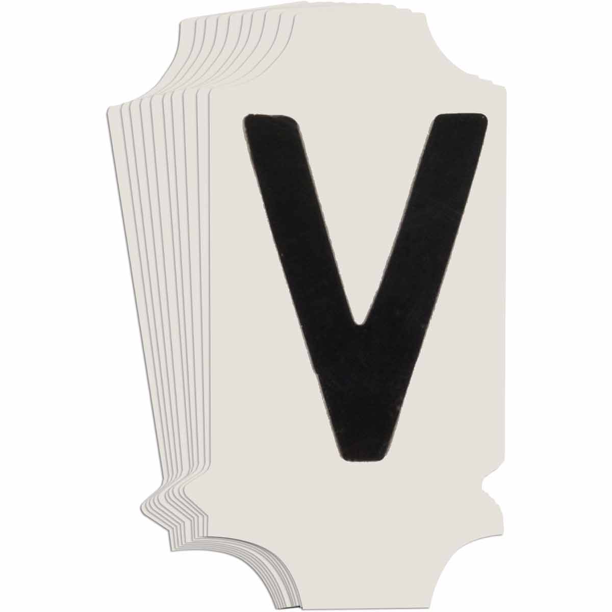 5010P-V QA 5010 Series B302 1" Lbl, V BK 10PK