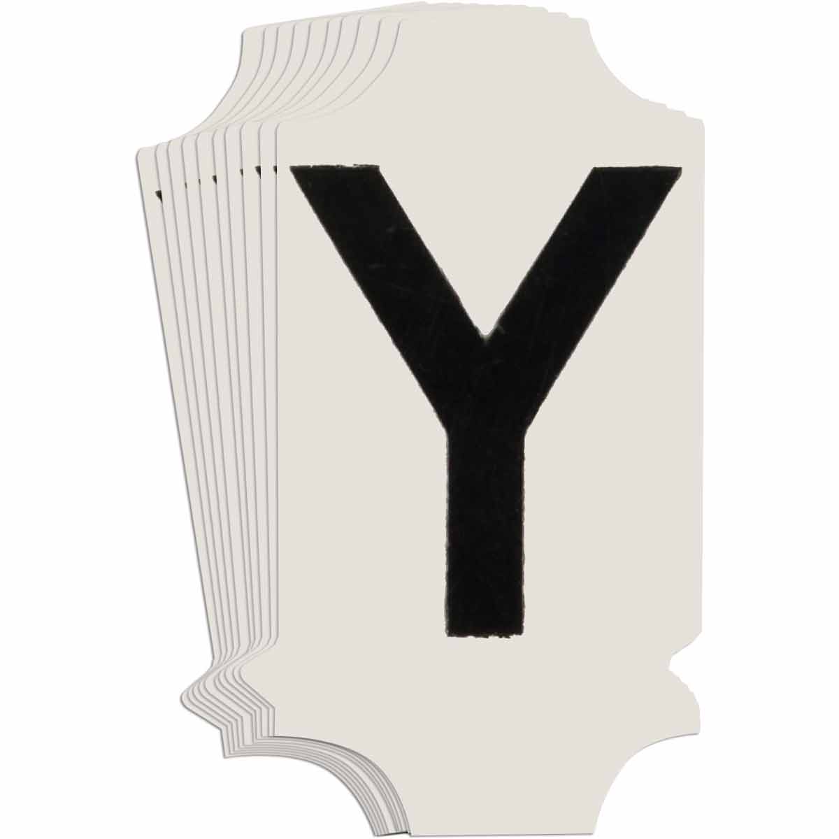 5010P-Y QA 5010 Series B302 1" Lbl, Y BK 10PK