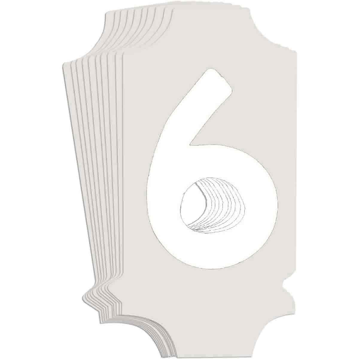 5040P-6 QA 5040 Series B302 1" Lbl, 6 WT 10PK