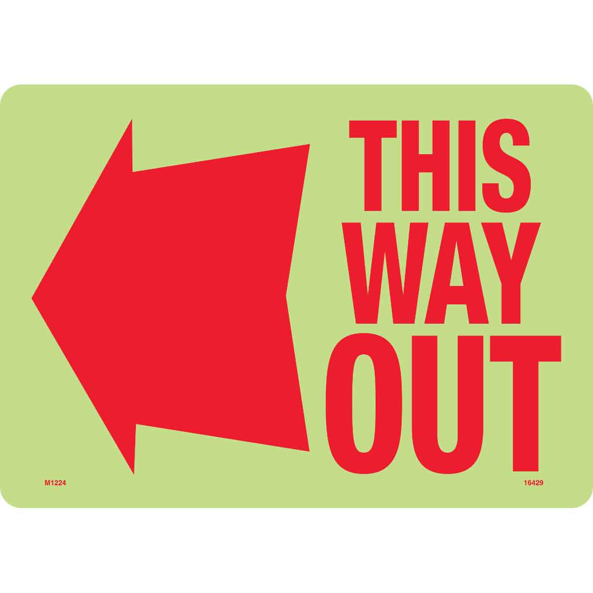 50668 SIGN,LUMINOUS,HPP,14"WX10"H,LUM/RED