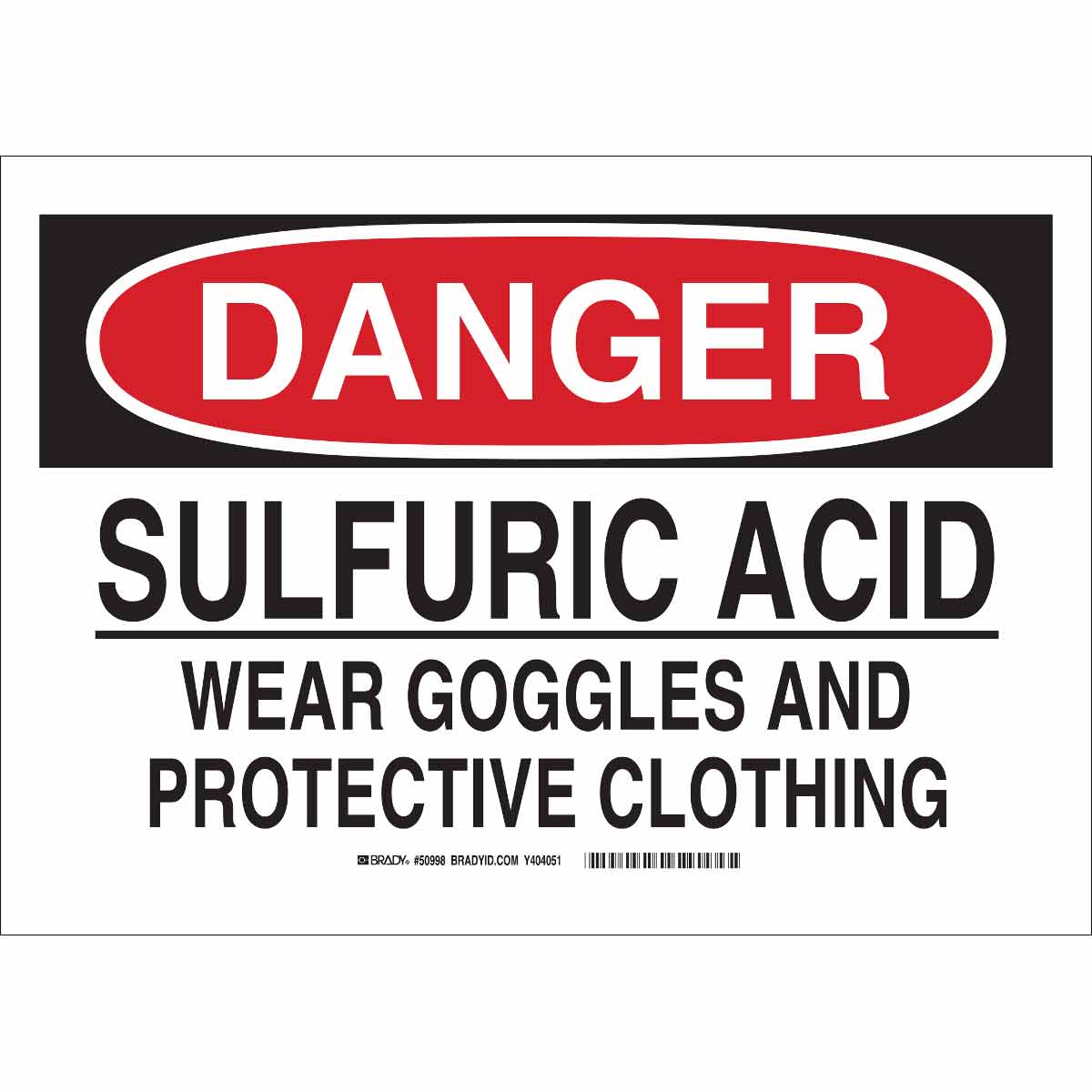 Danger: PPE Wear Protective Clothing When Handling Chemicals