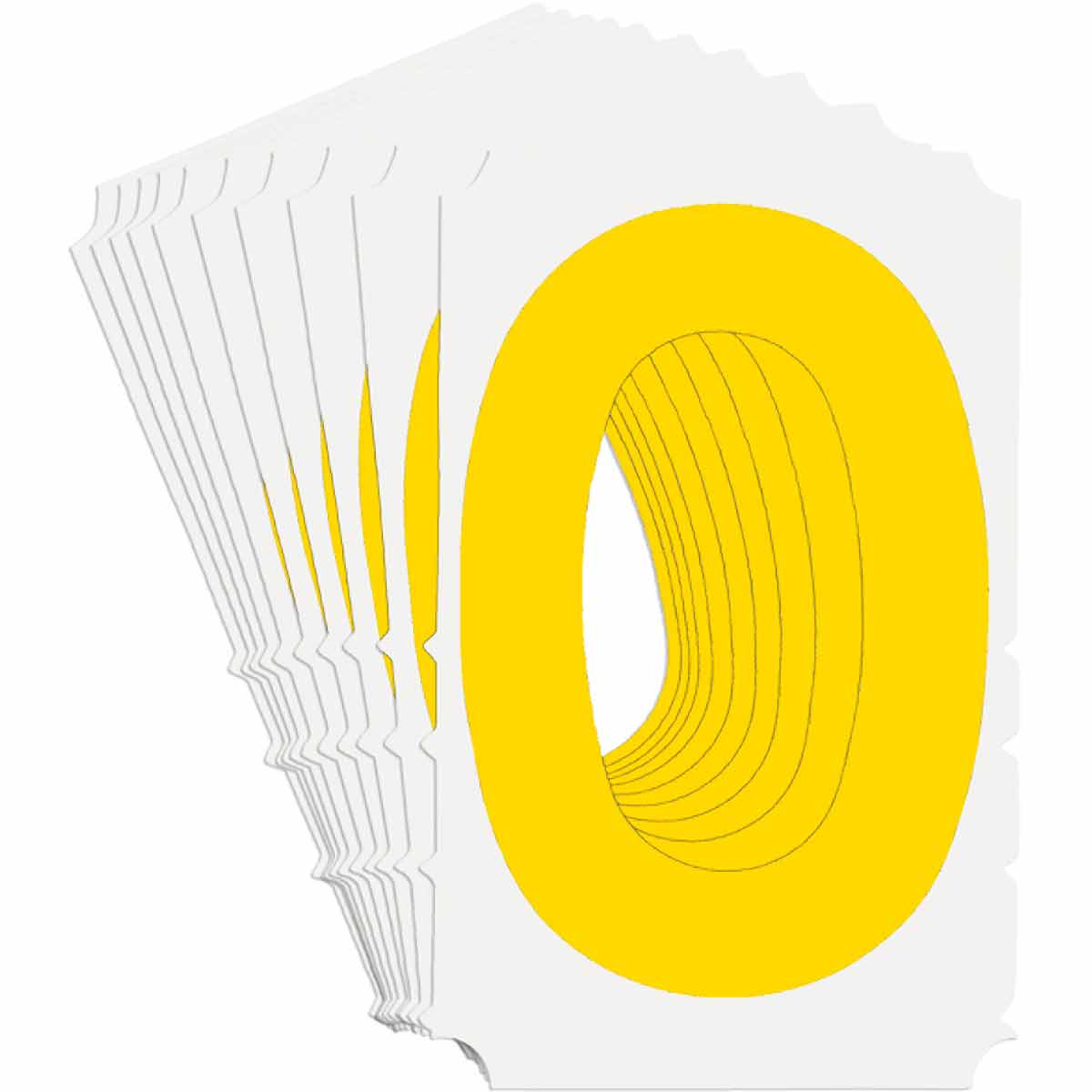 5110P-0 QA 5110 Series B302 3" Lbl, 0 YL 10PK