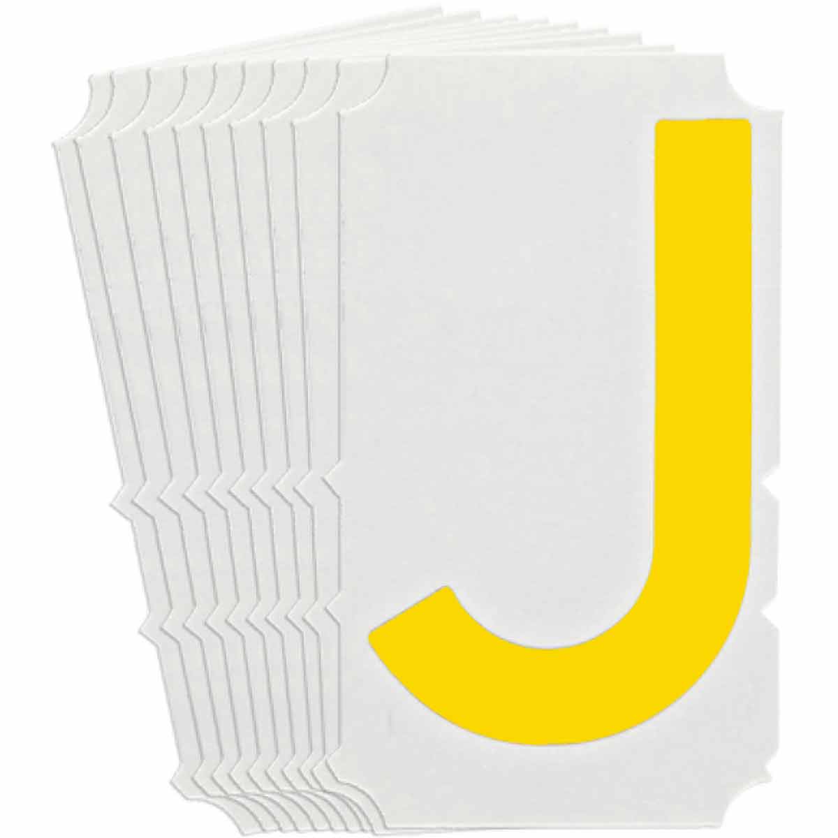 5110P-J QA 5110 Series B302 3" Lbl, J YL 10PK