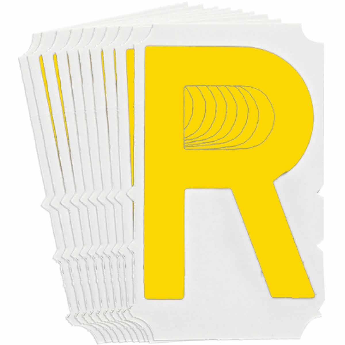 5110P-R QA 5110 Series B302 3" Lbl, R YL 10PK