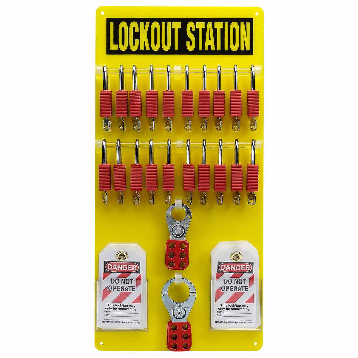 Brady Part: 51189 | 20-Lock Board Kit with 20 Padlocks | BradyID.com