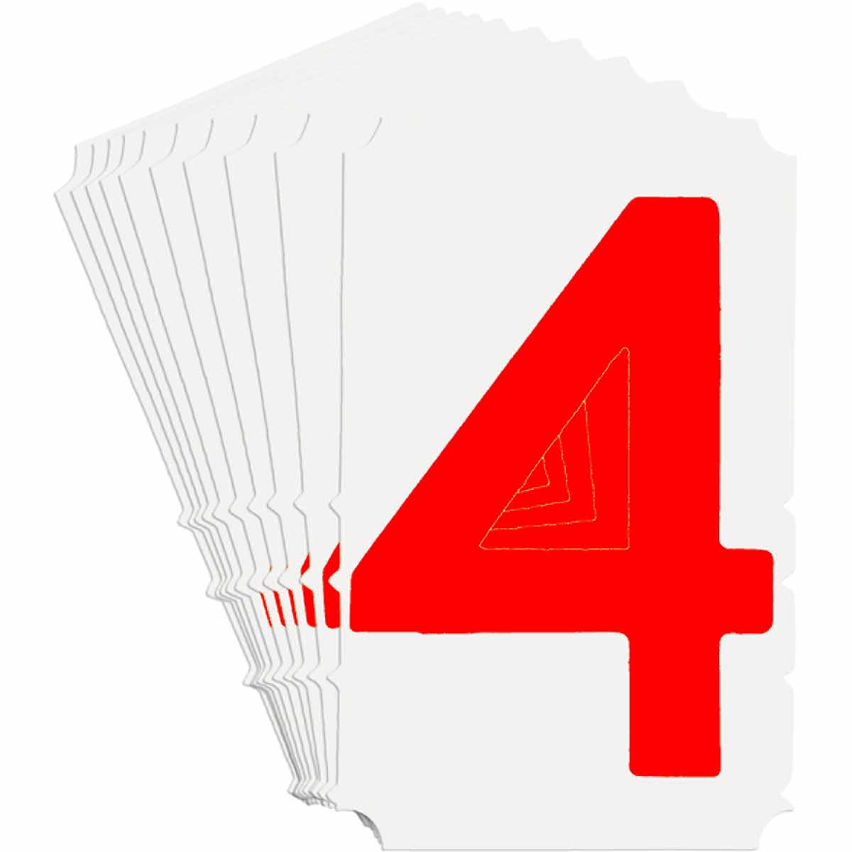 5120P-4 QA 5120 Series B302 3" Lbl, 4 RD 10PK