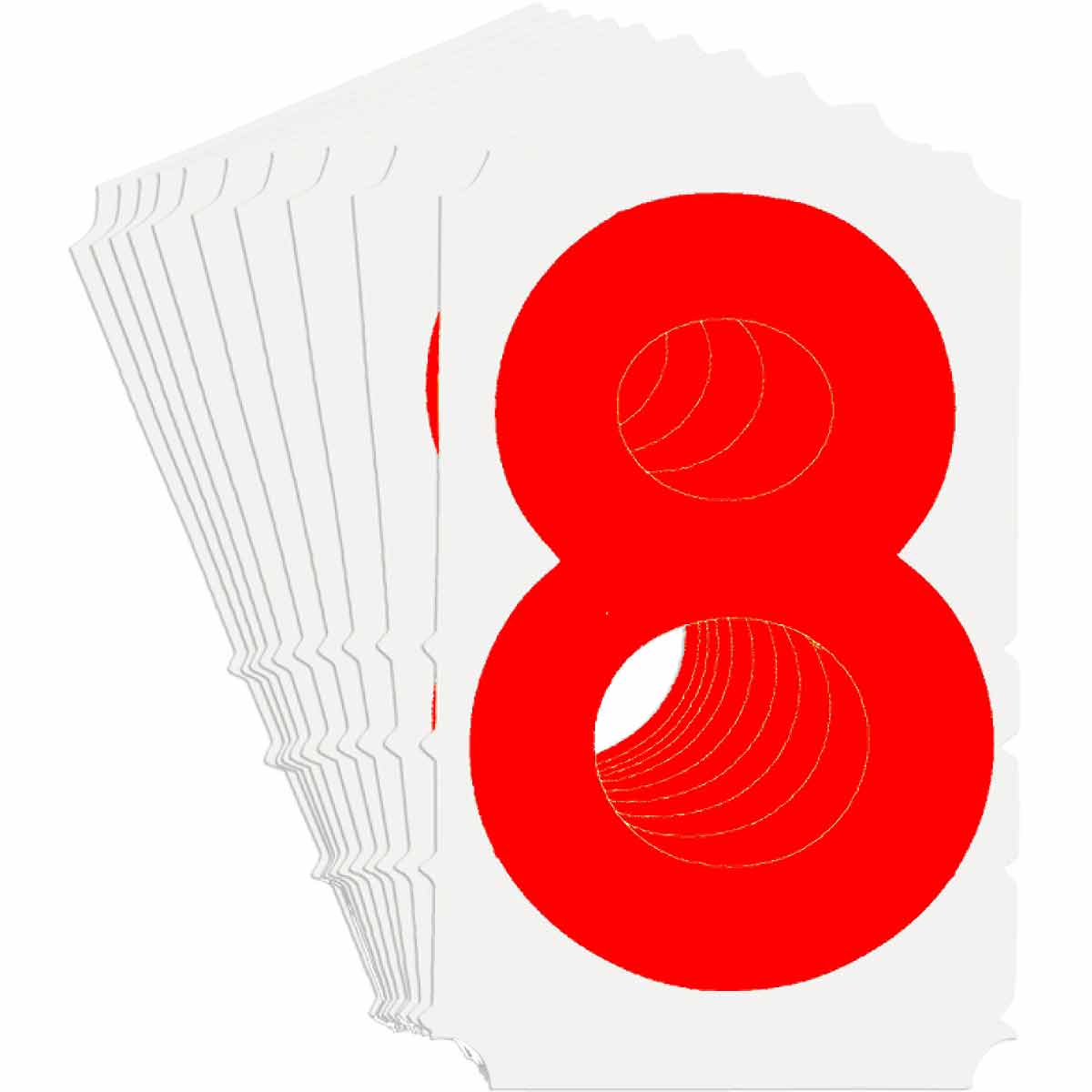 5120P-8 QA 5120 Series B302 3" Lbl, 8 RD 10PK