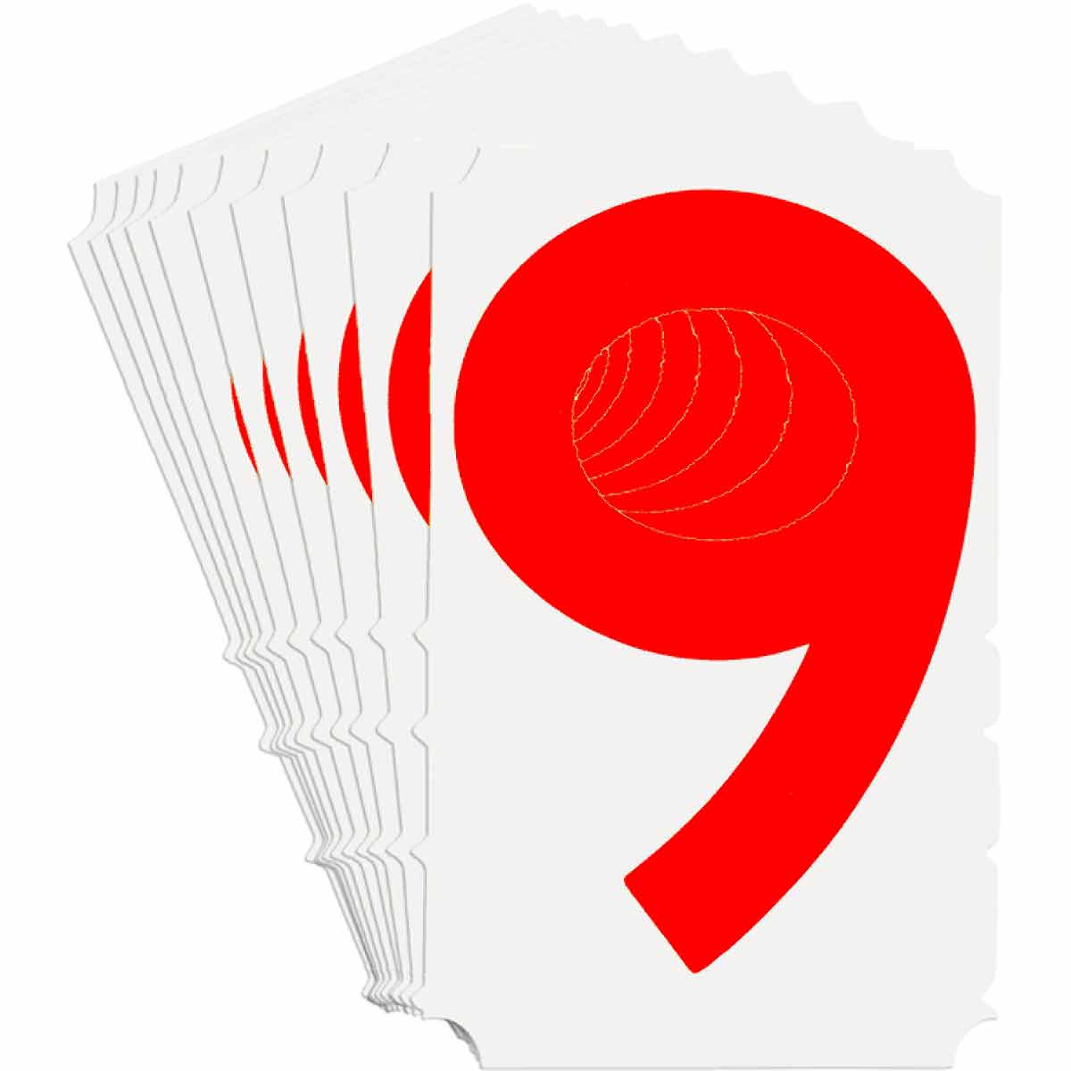 5120P-9 QA 5120 Series B302 3" Lbl, 9 RD 10PK