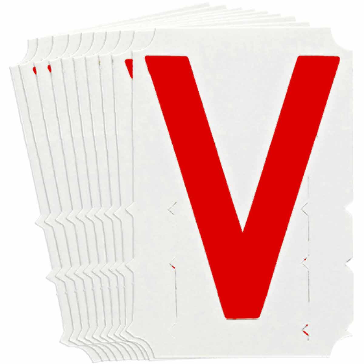 5120P-V QA 5120 Series B302 3" Lbl, V RD 10PK