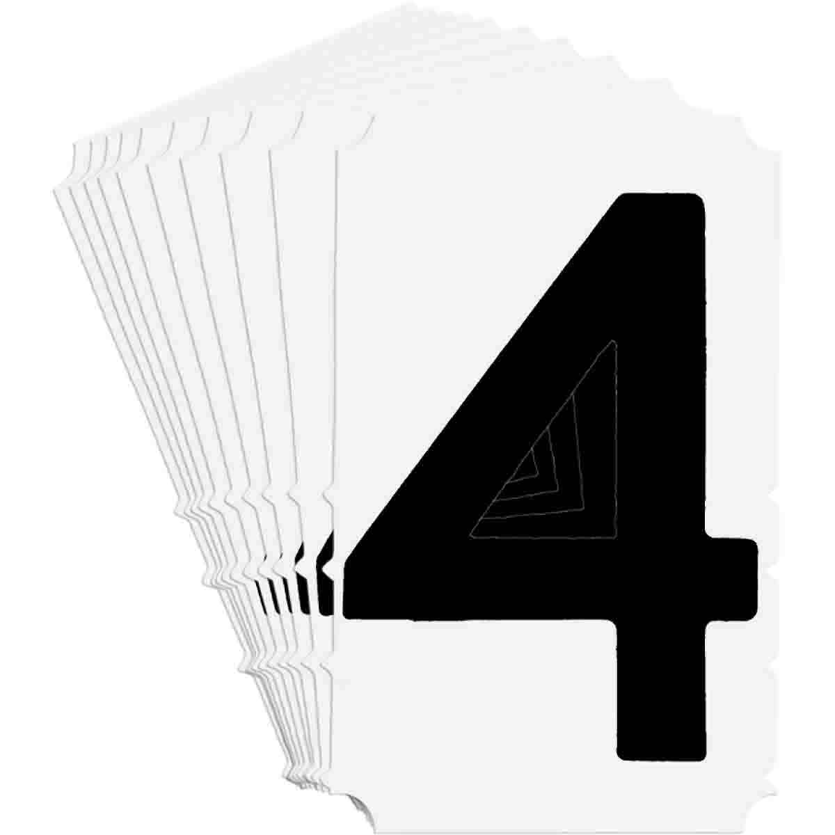 5140P-4 QA 5140 Series B302 4" Lbl, 4 BK 10PK