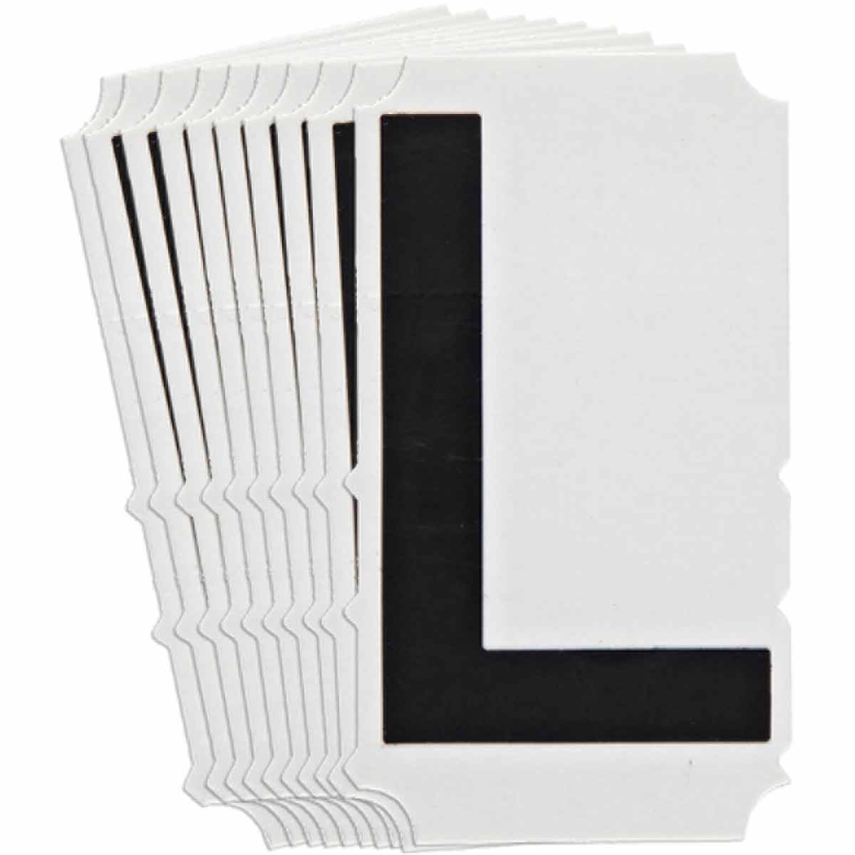 5140P-L QA 5140 Series B302 4" Lbl, L BK 10PK