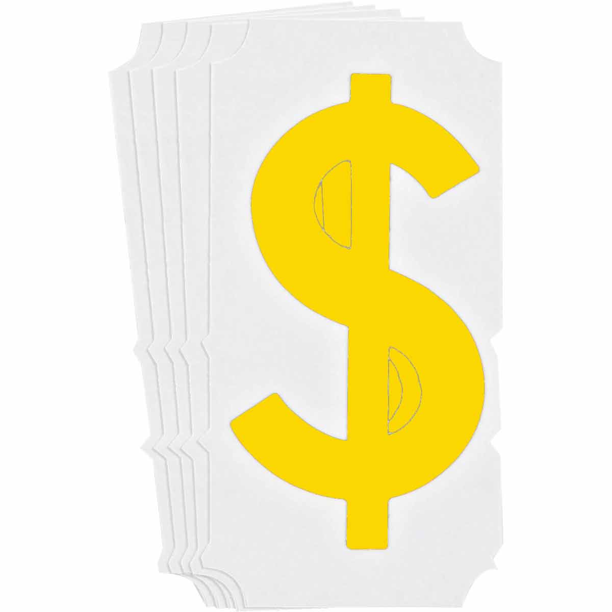5150P-$ QA 5150 Series B302 4" Lbl, $ YL 10PK
