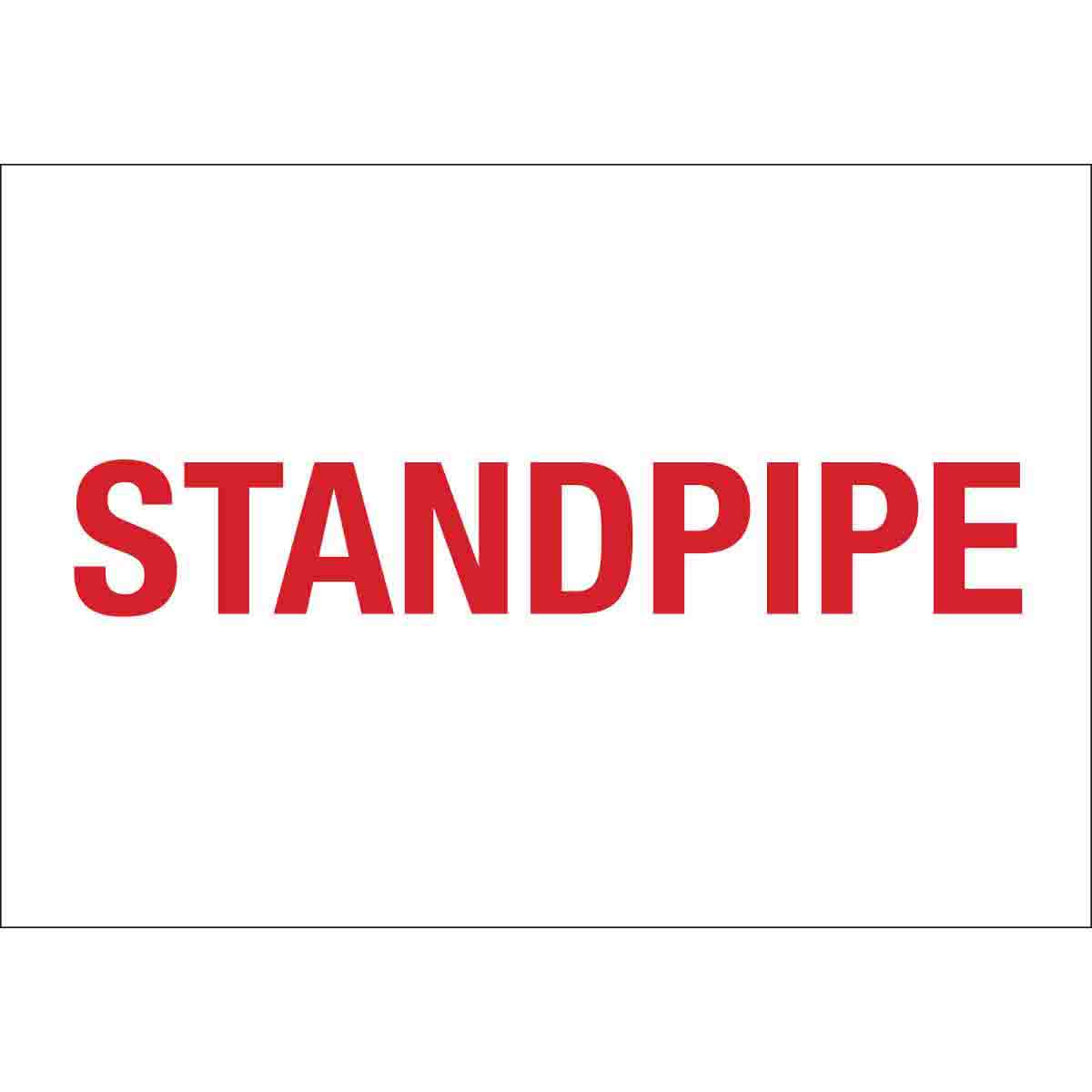 51550 B555,10H X14W, RED/WHT, STANDPIPE