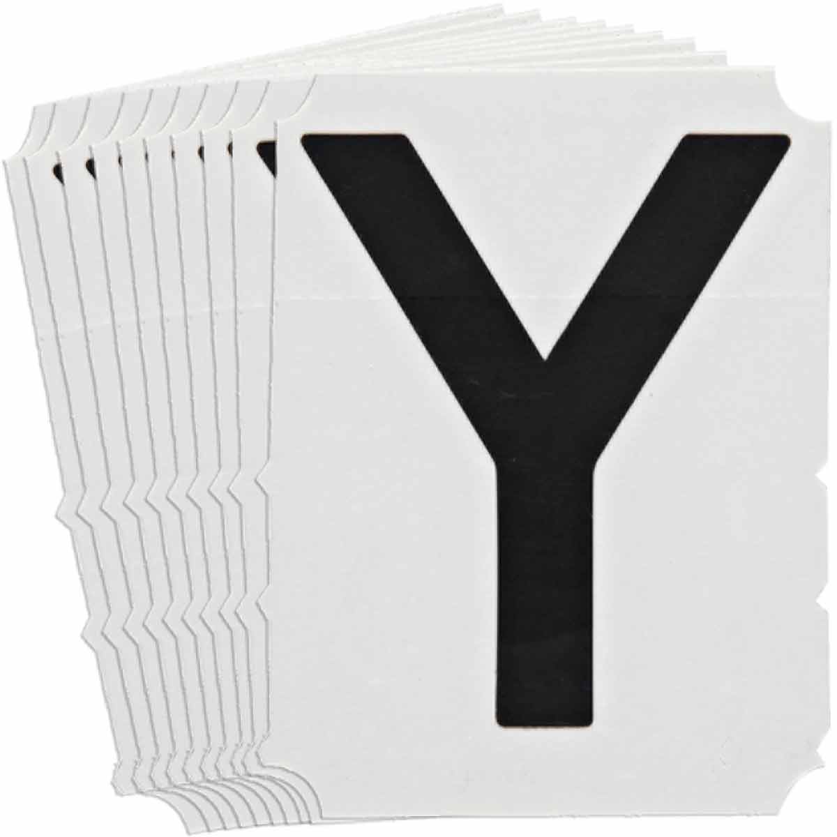 5180P-Y QA 5180 Series B302 6" Lbl, Y BK 10PK