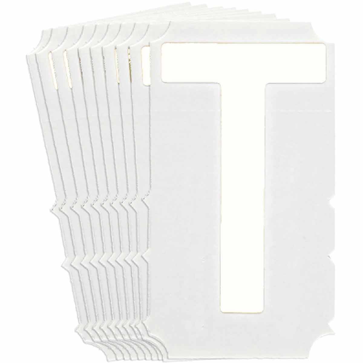6 Height Legend T Quik-Align Labels 10 per Package 10 per Package Brady 5210-T 6 Height Legend T White 