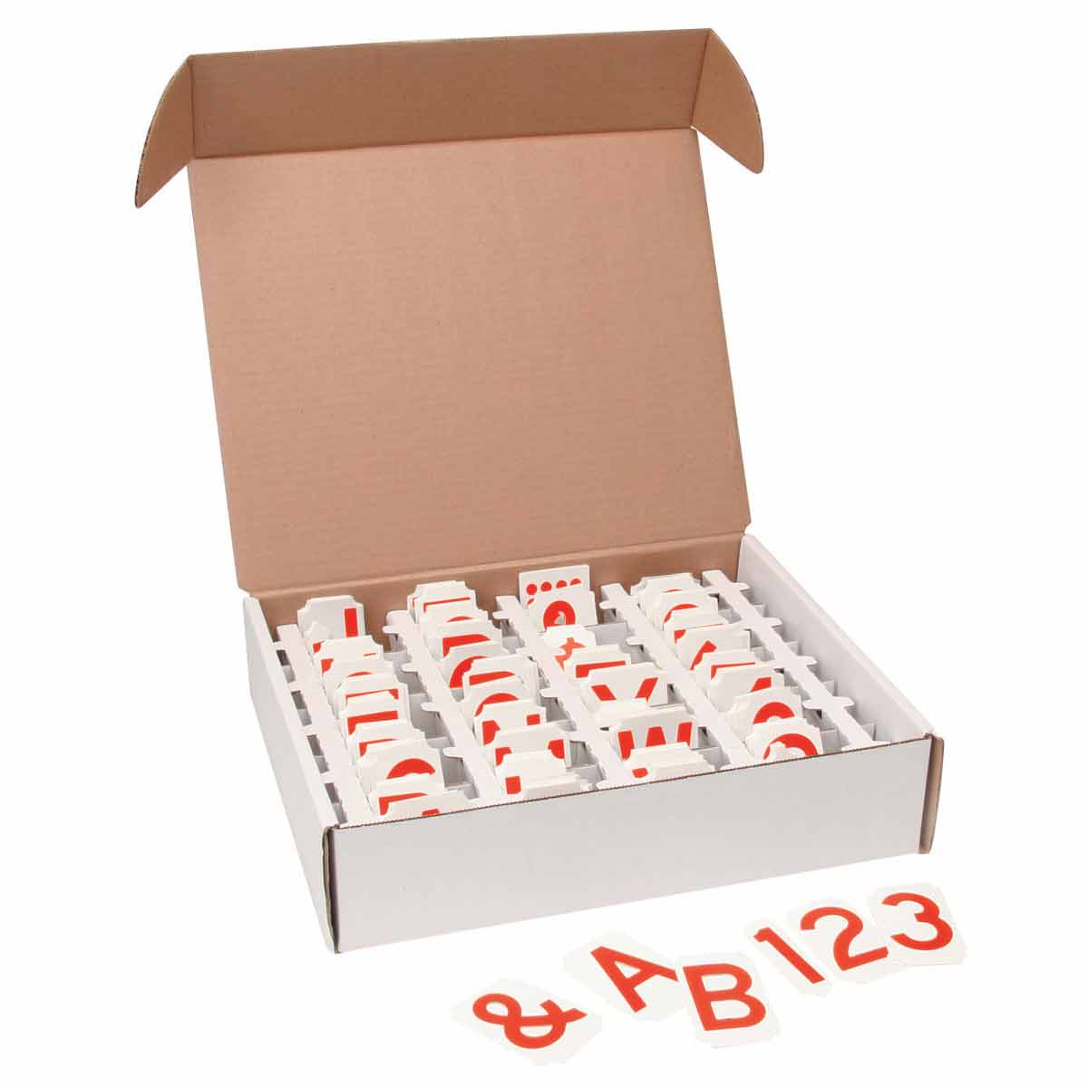 175397 QA Assorted 4" B302 Lbls Red 550 PC
