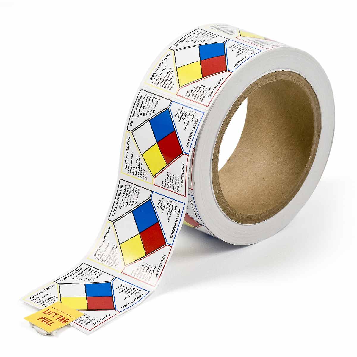 53068 B946 NFPA LABEL 2"X2" 500/ROLL 4 COLOR