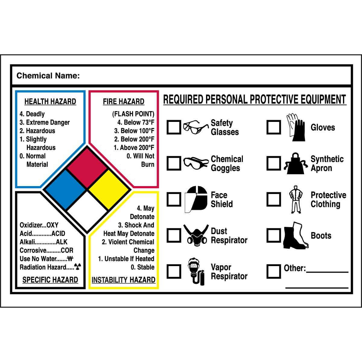 Brady Part: 53075 | Write-on NFPA Protective Equipment Labels | BradyID.com