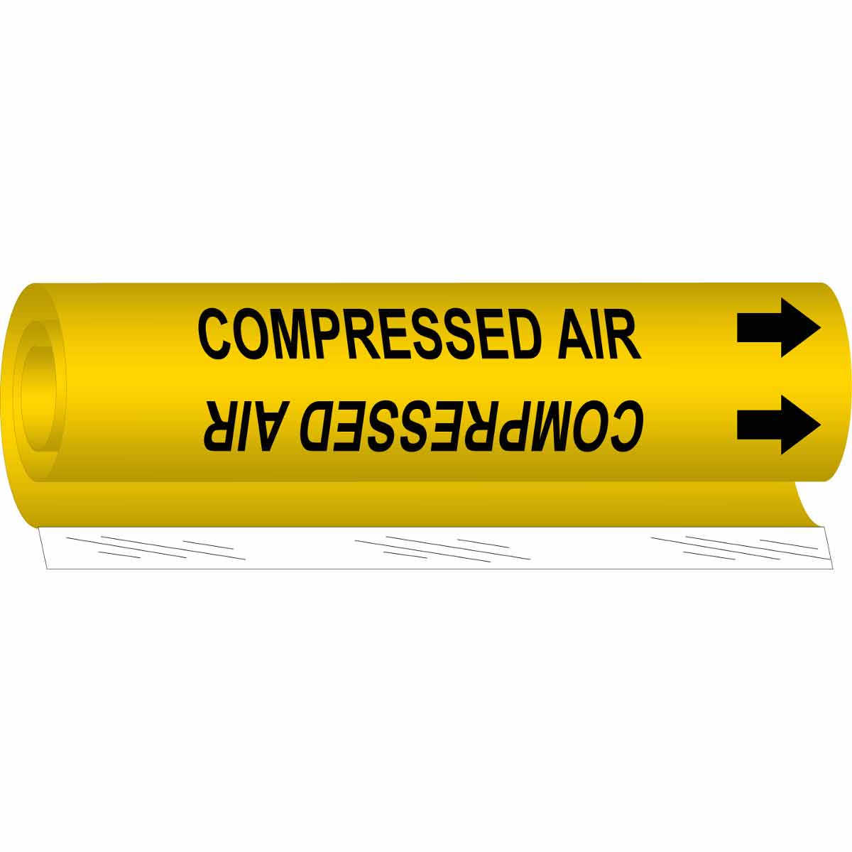 Legend Compressed Air Brady 5661-O High Performance Wrap Around Pipe Marker 