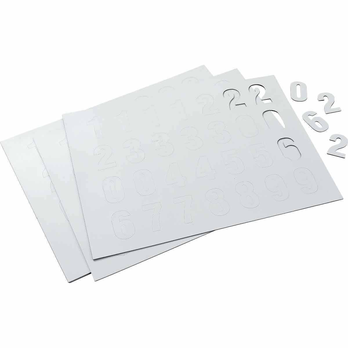 57624 1.5 in N&L White 0 to 9 108/PK